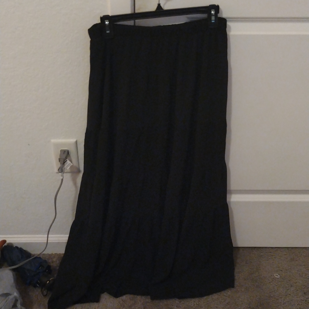 Black Ankle Skirt
